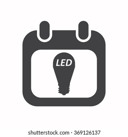 calendar icon, vector illustration. Flat design style