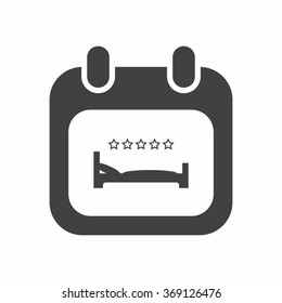 calendar icon, vector illustration. Flat design style