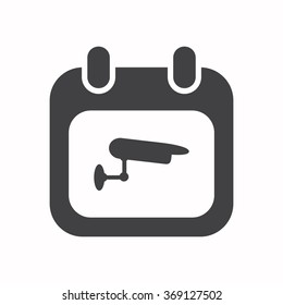 calendar icon, vector illustration. Flat design style