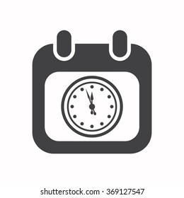 calendar icon, vector illustration. Flat design style