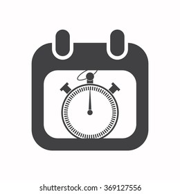 calendar icon, vector illustration. Flat design style
