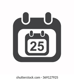 calendar icon, vector illustration. Flat design style