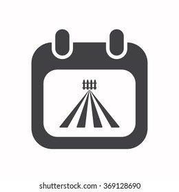 calendar icon, vector illustration. Flat design style