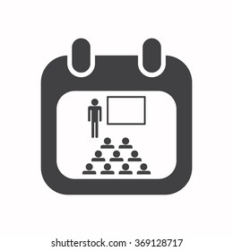calendar icon, vector illustration. Flat design style