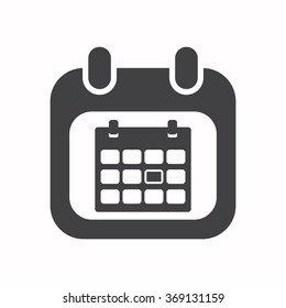 calendar icon, vector illustration. Flat design style