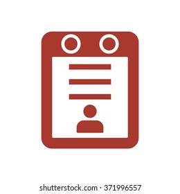 Calendar icon, vector illustration. Flat design  