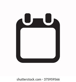 Calendar Icon, vector illustration. Flat design 
