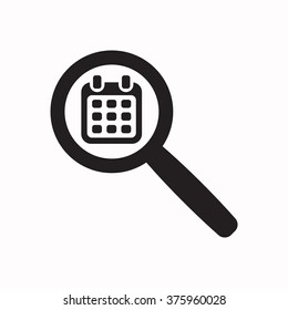 Calendar Icon, vector illustration. Flat design  