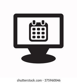 Calendar Icon, vector illustration. Flat design  