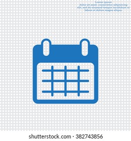 Calendar icon, vector illustration. Flat design style