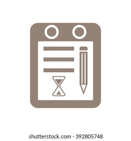 Calendar icon, vector illustration. Flat design style