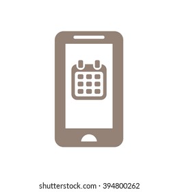 Calendar  icon, vector illustration. Flat design style