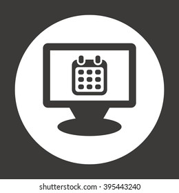 Calendar  icon, vector illustration. Flat design style
