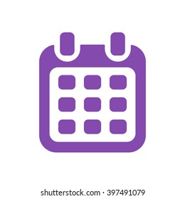 Calendar  icon, vector illustration. Flat design style
