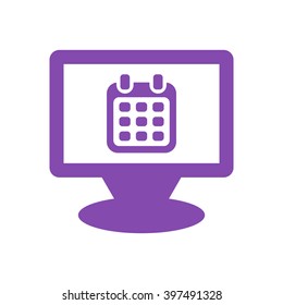 Calendar  icon, vector illustration. Flat design style