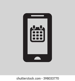 Calendar  icon, vector illustration. Flat design style