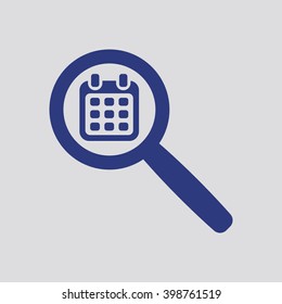 Calendar  icon, vector illustration. Flat design style