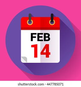 Calendar icon, vector illustration. Flat 2.0 design style