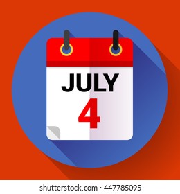 Calendar icon, vector illustration. Flat 2.0 design style