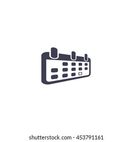 Calendar icon, vector illustration. Flat design style