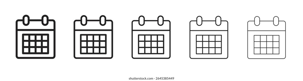 Calendar icon vector illustration isolated