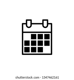 Calendar Icon Vector Illustration Logo Template