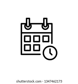 Calendar Icon Vector Illustration Logo Template