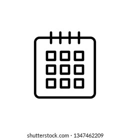 Calendar Icon Vector Illustration Logo Template