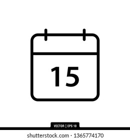 Calendar Icon Vector Illustration Logo Template