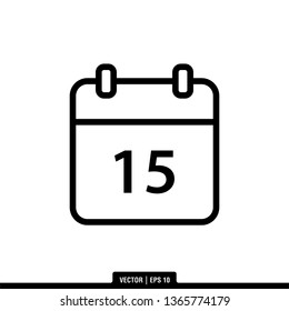 Calendar Icon Vector Illustration Logo Template