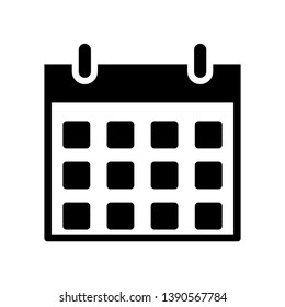 Calendar icon Vector Illustration Logo Template