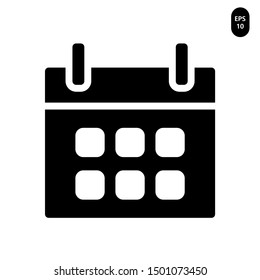 Calendar icon vector illustration logo template in flat design