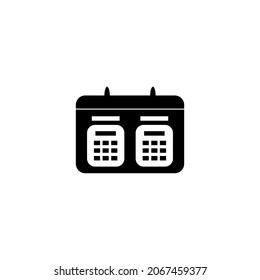 calendar icon vector illustration logo template for many purpose. Isolated on white background.