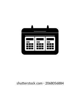 calendar icon vector illustration logo template for many purpose. Isolated on white background.