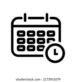 calendar icon vector illustration logo template for many purpose. Isolated on white background.