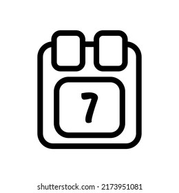 calendar icon vector illustration logo template for many purpose. Isolated on white background.