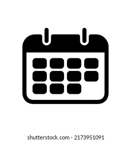 plantilla de logotipo de ilustración de vector de icono de calendario para muchos fines. Aislado sobre fondo blanco.