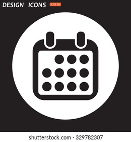 Calendar icon, vector illustration. Modern design. Flat design style