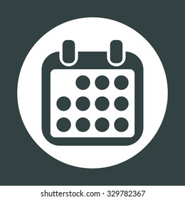 Calendar icon, vector illustration. Modern design. Flat design style