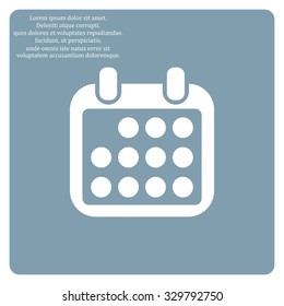 Calendar icon, vector illustration. Modern design. Flat design style