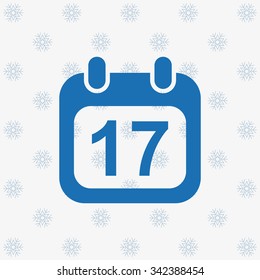 Calendar icon, vector illustration. Modern design. Flat design style