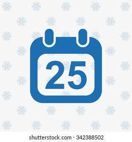 Calendar icon, vector illustration. Modern design. Flat design style