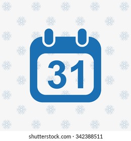 Calendar icon, vector illustration. Modern design. Flat design style