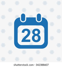 Calendar icon, vector illustration. Modern design. Flat design style
