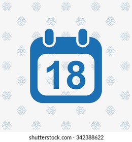 Calendar icon, vector illustration. Modern design. Flat design style