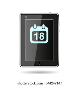 Calendar icon, vector illustration. Modern design. Flat design style