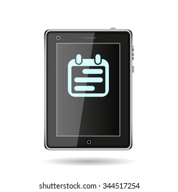 Calendar icon, vector illustration. Modern design. Flat design style