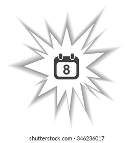 Calendar icon, vector illustration. Modern design. Flat design style