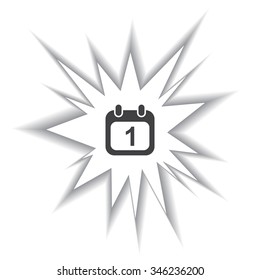 Calendar icon, vector illustration. Modern design. Flat design style