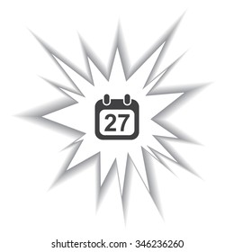 Calendar icon, vector illustration. Modern design. Flat design style